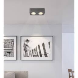 Netlighting Hangarau Twin Ceiling Spotlight Grey Dark LED 3000K - thumbnail 5