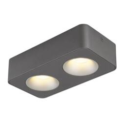 Netlighting Hangarau Twin Ceiling Spotlight Grey Dark LED 3000K - thumbnail 1