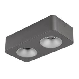 Netlighting Hangarau Twin Ceiling Spotlight Grey Dark LED 3000K - thumbnail 2