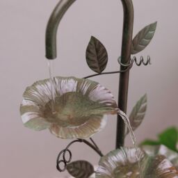 Primrose Enchanted Zinc Umbrella Cascade Water Feature 96cm in Grey - thumbnail 5