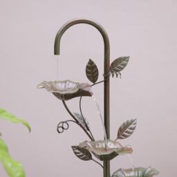 Primrose Enchanted Zinc Umbrella Cascade Water Feature 96cm in Grey - thumbnail 4