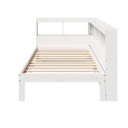 Berkfield Home Decorative Bookcase Bed without Mattress White 90x200 cm Solid Wo - thumbnail 5