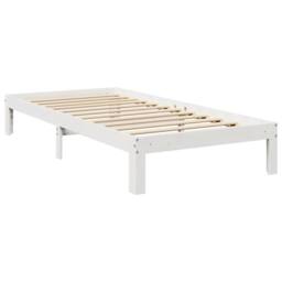 Berkfield Home Decorative Bookcase Bed without Mattress White 90x200 cm Solid Wo - thumbnail 7