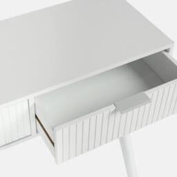 OHS Venice Console/Dresssing Table Engineered Wood Entryway Display Desk in White - thumbnail 3