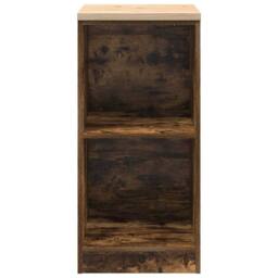 Berkfield Home Garage Storage Cabinet Smoked Oak 40x51x85 cm Solid Wood Pine in Brown - Size: 40 x 51 x 85 cm - thumbnail 5