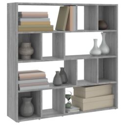 Berkfield Home Book Cabinet/Room Divider Grey Sonoma 105x24x102 cm - Size: 105 x 24 x 102 cm - thumbnail 4