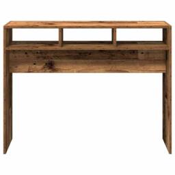 Berkfield Home Console Table Old Wood 105x30x80 cm Engineered Wood in Brown - Size: 105 x 30 x 80 cm - thumbnail 4