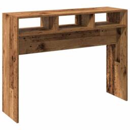 Berkfield Home Console Table Old Wood 105x30x80 cm Engineered Wood in Brown - Size: 105 x 30 x 80 cm - thumbnail 2