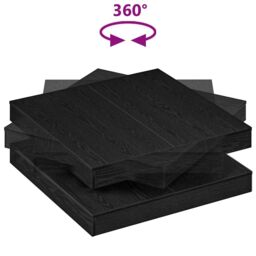 Berkfield Home Coffee Table 360-Degree Rotatable Black Oak 90x90x34.5 cm - thumbnail 7