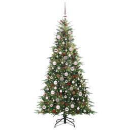 Berkfield Home Artificial Hinged Christmas Tree Green 180 cm PE & PVC - thumbnail 3