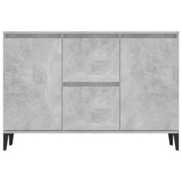 Berkfield Home Sideboard Concrete Grey 104x35x70 cm Engineered Wood - Size: 104 x 35 x 70 cm - thumbnail 5