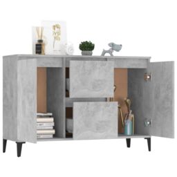 Berkfield Home Sideboard Concrete Grey 104x35x70 cm Engineered Wood - Size: 104 x 35 x 70 cm - thumbnail 3