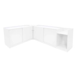 Monstershop Europa LED Shop Counter Set B1500, C1500, TB60 & LM60 - White - thumbnail 2