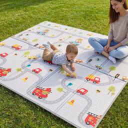 Liberty House Toys Toddler Play Mat - Alphabet & Roads - thumbnail 3