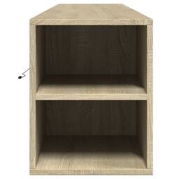 Berkfield Home TV Wall Cabinet with LED Sonoma Oak 180x31x39.5 cm in Light Brown - thumbnail 7