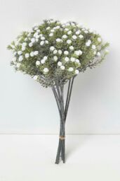 Homescapes Artificial Flower White Baby's Breath Bouquet, 32 cm - thumbnail 4