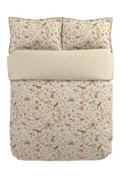 Sanderson 'Arils Garden' Cotton Duvet Cover Set in Olive - Size: Super King - thumbnail 3