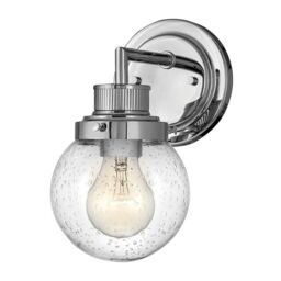 Netlighting Hinkley Poppy Bathroom Wall Lamp Polished Chrome IP44 in Grey - thumbnail 1