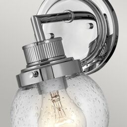 Netlighting Hinkley Poppy Bathroom Wall Lamp Polished Chrome IP44 in Grey - thumbnail 2