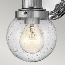 Netlighting Hinkley Poppy Bathroom Wall Lamp Polished Chrome IP44 in Grey - thumbnail 4