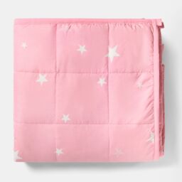 OHS Star Teddy Fleece Kids Weighted Blanket in Pink - thumbnail 7