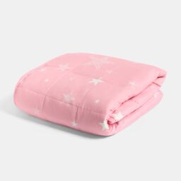 OHS Star Teddy Fleece Kids Weighted Blanket in Pink - thumbnail 6