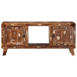 Berkfield Home TV Cabinet 105x46x32 cm Solid Wood Reclaimed in Brown - Size: 105 x 46 x 32 cm - thumbnail 1