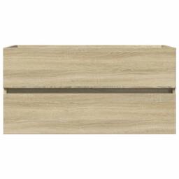 Berkfield Home 2 Piece Bathroom Furniture Set Ceramic & Engineered Wood in Light Tan - thumbnail 5