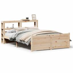 Berkfield Home Bed Frame with Headboard without Mattress 140x190 cm in Light Tan - thumbnail 2