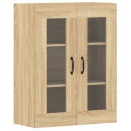 Berkfield Home Wall Mounted Cabinets 2 pcs Sonoma Oak Engineered Wood in Brown - thumbnail 6
