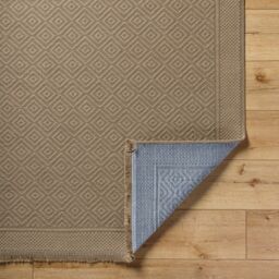 Livabliss Mystery-Washable Tan Beige Modern Jute Living Dining Rug - Size: 118 cm x 170 cm - thumbnail 4