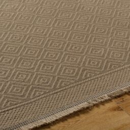 Livabliss Mystery-Washable Tan Beige Modern Jute Living Dining Rug - Size: 118 cm x 170 cm - thumbnail 3