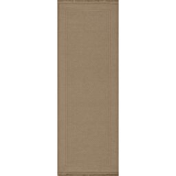 Livabliss Mystery-Washable Tan Beige Modern Jute Living Dining Rug - Size: 118 cm x 170 cm - thumbnail 2