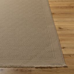 Livabliss Mystery-Washable Tan Beige Modern Jute Living Dining Rug - Size: 118 cm x 170 cm - thumbnail 5