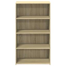 Berkfield Home Highboard Sonoma Oak 70x41x124 cm Engineered Wood in Light Brown - Size: 70 x 41 x 124 cm - thumbnail 4