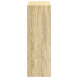 Berkfield Home Highboard Sonoma Oak 70x41x124 cm Engineered Wood in Light Brown - Size: 70 x 41 x 124 cm - thumbnail 5