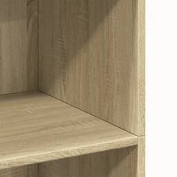 Berkfield Home Highboard Sonoma Oak 70x41x124 cm Engineered Wood in Light Brown - Size: 70 x 41 x 124 cm - thumbnail 7