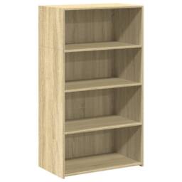 Berkfield Home Highboard Sonoma Oak 70x41x124 cm Engineered Wood in Light Brown - Size: 70 x 41 x 124 cm - thumbnail 3