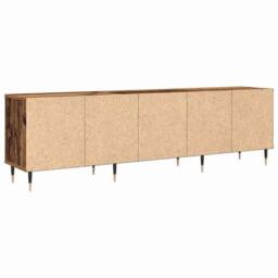 Berkfield Home TV Cabinet Old Wood 150x30x44.5 cm Engineered Wood in Brown - thumbnail 6