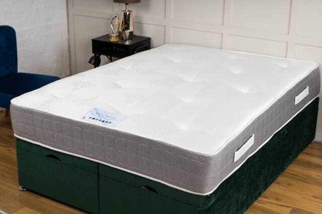 UK Bed Furniture Backcare 1000 Mattress in White - Size: Single - image 1