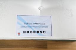 UK Bed Furniture Backcare 1000 Mattress in White - Size: Single - thumbnail 4
