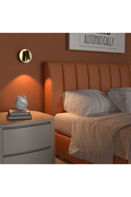 CGC Lighting 'Scarlet' Satin Gold Adjustable Head LED Rechargeable Magnetic USB Reading Bedside Wall Light - image 1