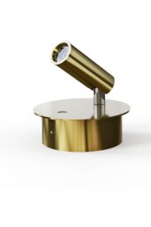 CGC Lighting 'Scarlet' Satin Gold Adjustable Head LED Rechargeable Magnetic USB Reading Bedside Wall Light - thumbnail 4