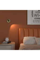 CGC Lighting 'Scarlet' Satin Gold Adjustable Head LED Rechargeable Magnetic USB Reading Bedside Wall Light - thumbnail 5