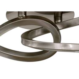 Netlighting Alaska Ceiling 4 Light L1SGU10 Satin Nickel in Grey - thumbnail 3
