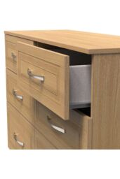 Ready Assembled 2 U Stafford 6 Drawer Wide Chest (Ready Assembled) in Light Oak - thumbnail 5