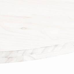 Berkfield Home Table Top White 60x30x2.5 cm Solid Wood Pine Oval - thumbnail 6