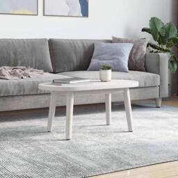 Berkfield Home Table Top White 60x30x2.5 cm Solid Wood Pine Oval