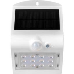 Luceco Solar Guardian PIR Wall Light, IP65, 1.5W, 220lm, 4000K, White - thumbnail 2