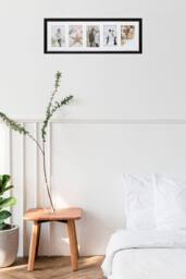 Arpan MDF Multi Aperture Photo Picture Frame (5 Aperture) in Black - thumbnail 5